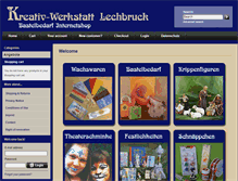 Tablet Screenshot of kreativ-werkstatt-lechbruck.de